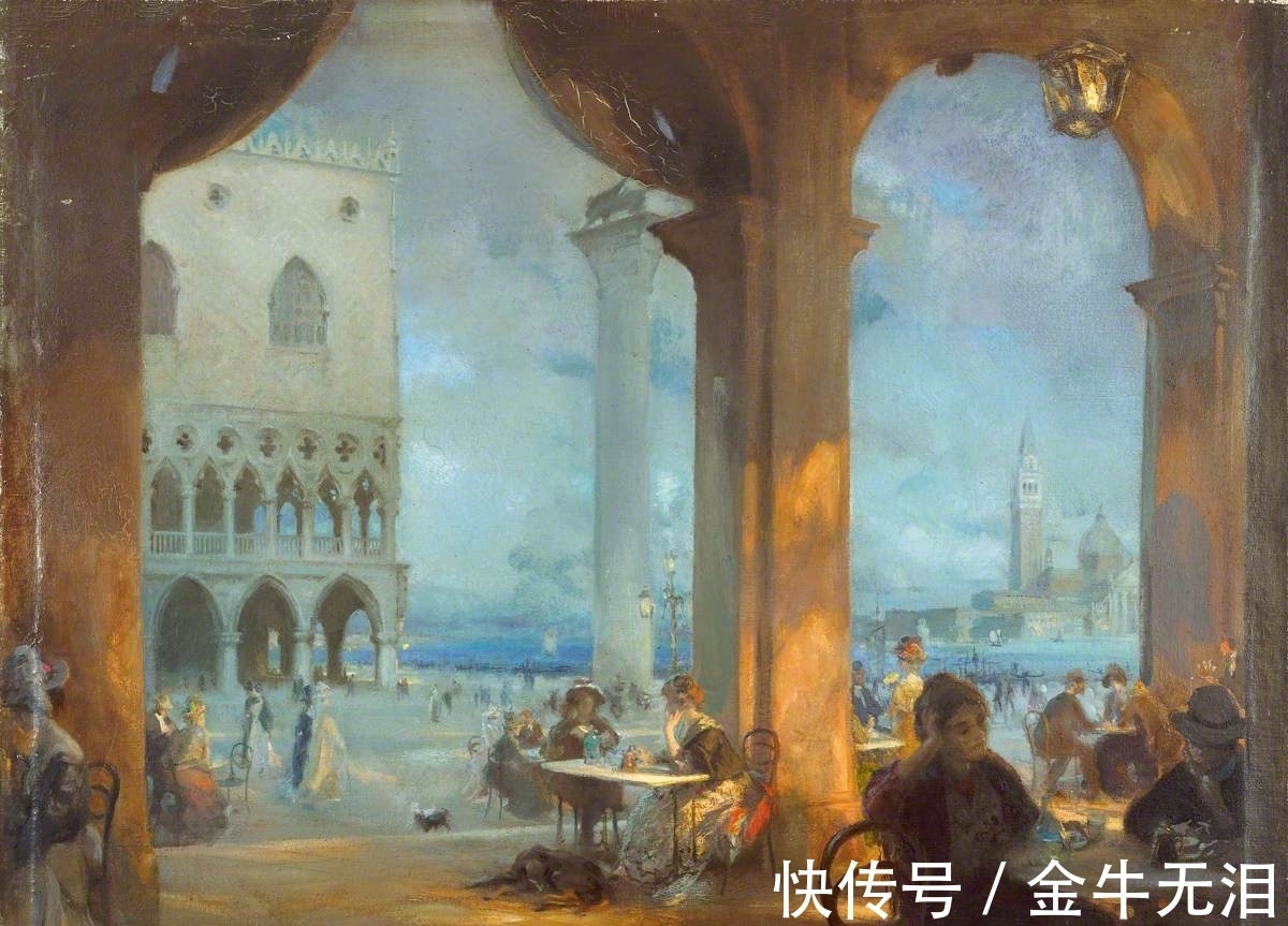 职业生涯!寻找颜色与光:色彩大师查尔斯·霍奇·麦基,在威尼斯的油画艺术