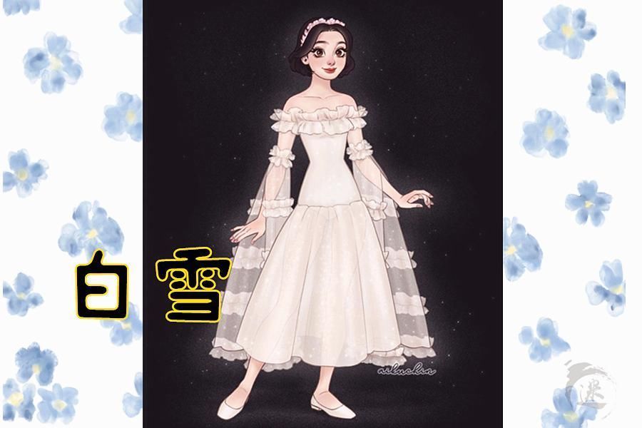 艾莎|迪士尼公主的“梦幻婚纱”,贝儿像孕妇,全场最美竟不是艾莎