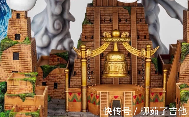 响鼓|海贼王艾尼路召唤雷神的手办，放大十倍后，城堡的细节过分了