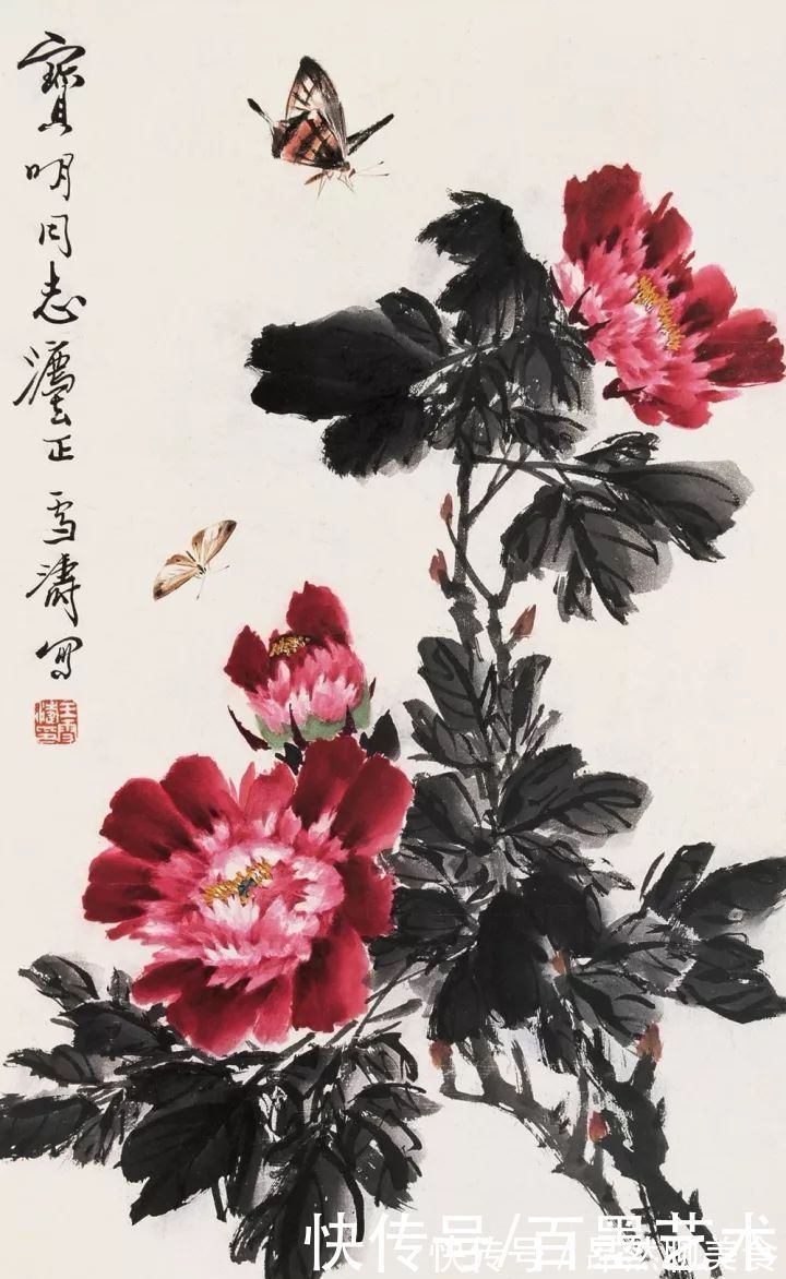 小写意@唯有牡丹真国色!小写意牡丹画150幅,美醉了