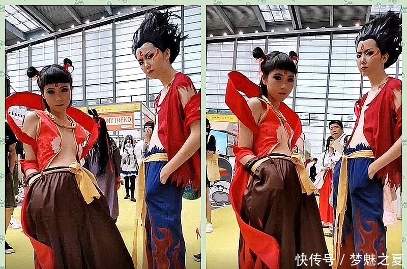 初中生cos|初中生cos哪吒现身漫展,看到身上穿的裤子才知道,这是个高手