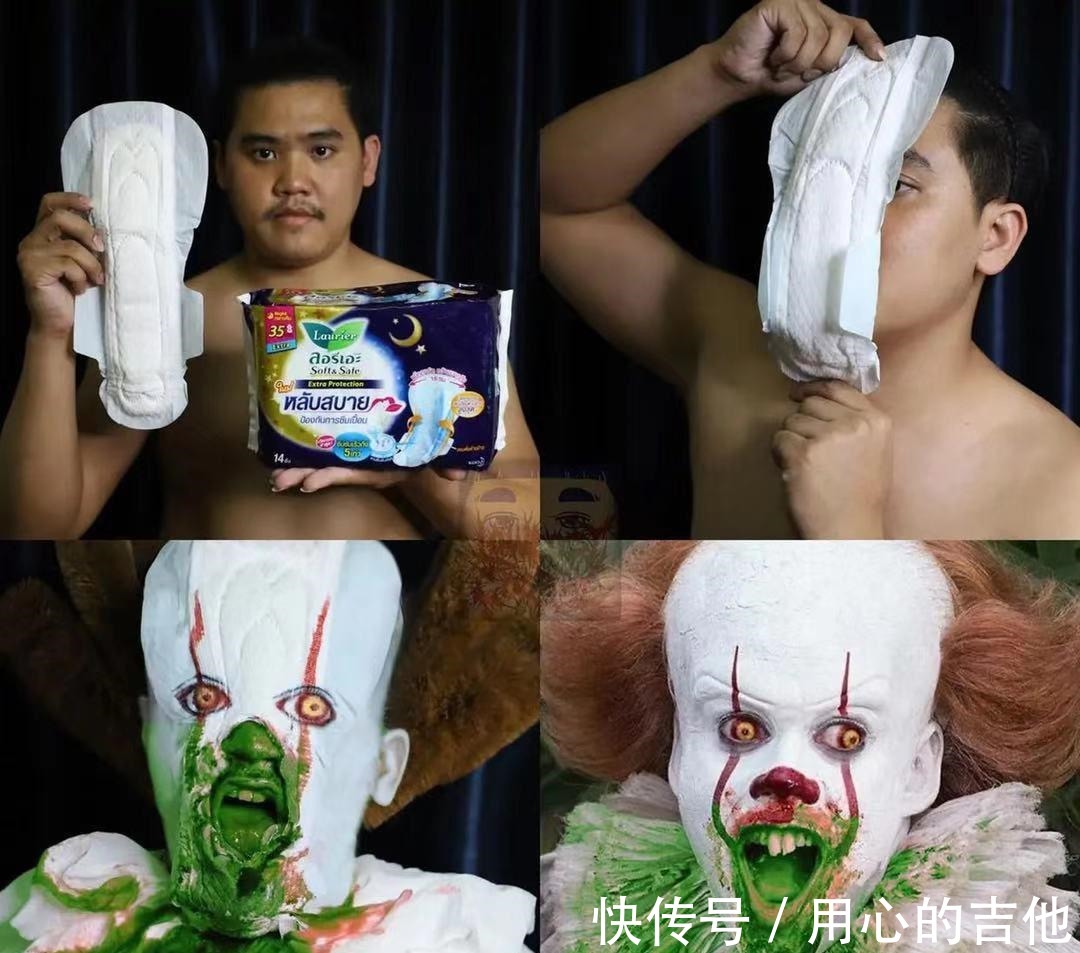 泰国|脚趾甲模仿名刀,卫生棉模仿小丑,泰国小哥把cosplay玩到极致
