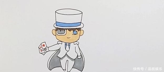 孩子一起|怪盗基德怎么画?简笔画法教给您,带着孩子实现一个大侠梦吧