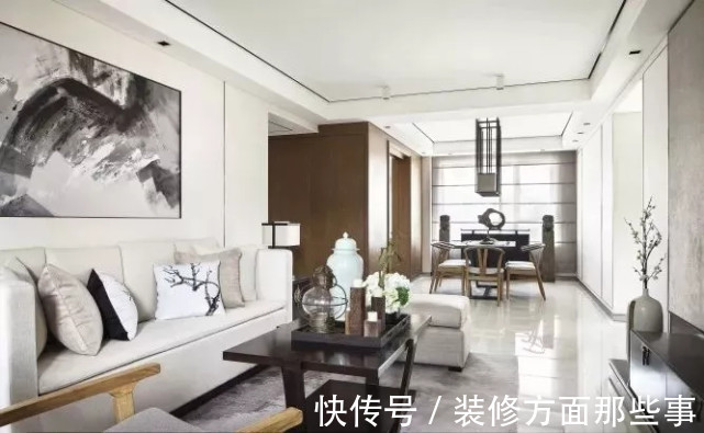 中式|126平卧室黑白灰的中式禅意格调,效果独特而又舒适端庄