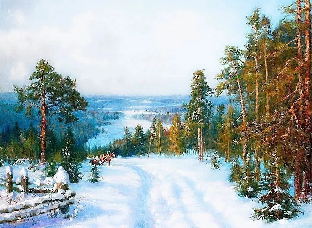 冬之美——弗拉基米尔笔下的冰雪世界