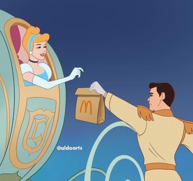 莫阿娜|水彩手绘风的迪士尼公主,艾莎美得很冷艳,花木兰国风韵味很漂亮