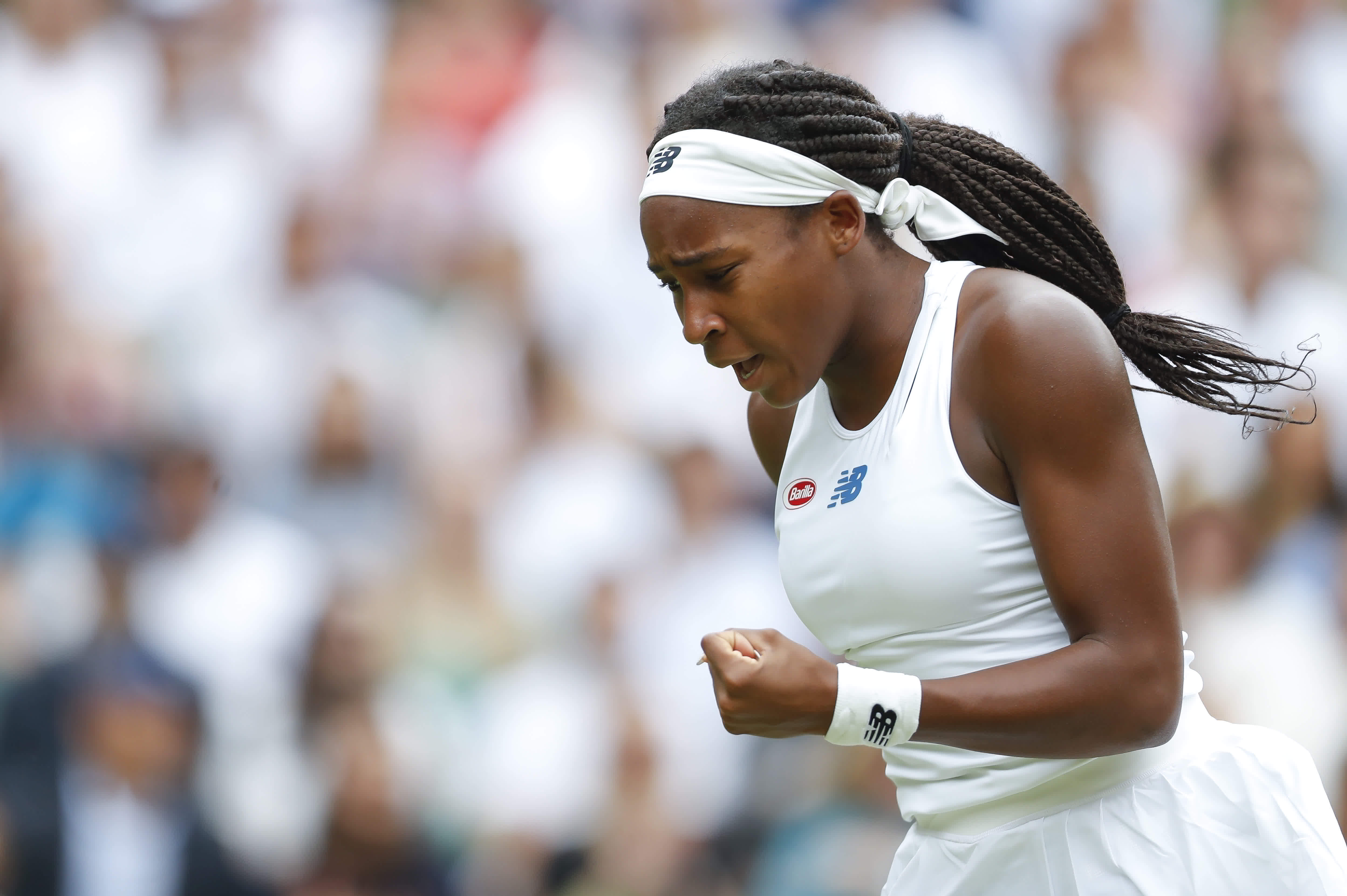 慶祝|(體育)網球——溫網:高芙晉級