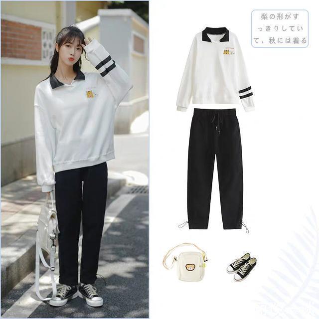 早秋跟着这么穿,时髦又减龄,9套学生装穿搭示范,简单易学