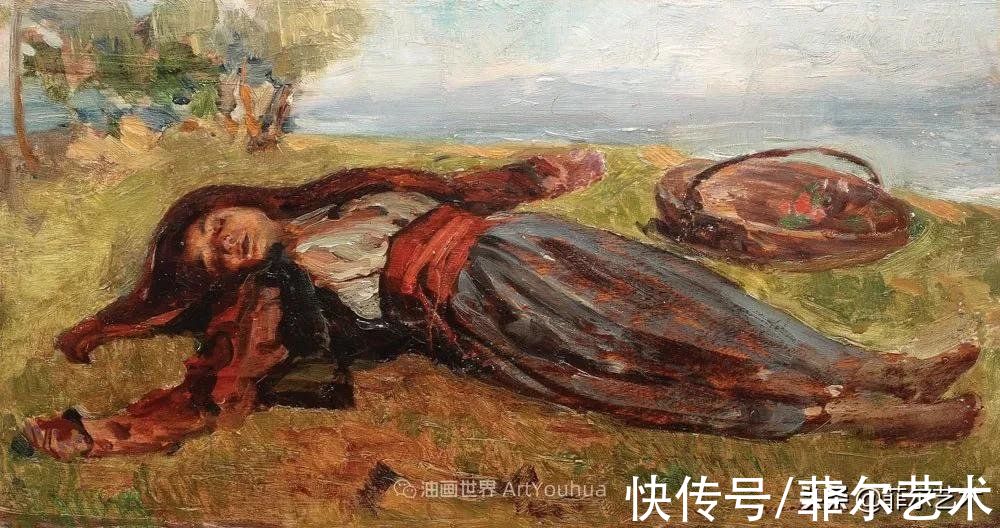 佛蒙特|罗马尼亚画家尼古拉·佛蒙特大笔触人物与风景油画作品欣赏