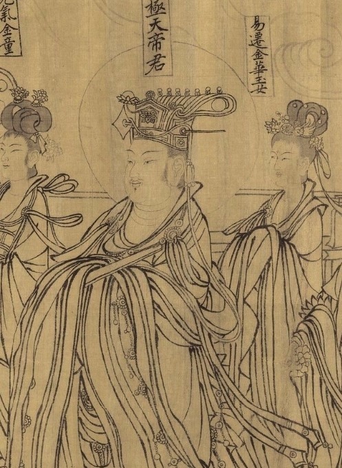 朝元仙仗图#满墙风动的众神,白描人物画范本——武宗元《朝元仙仗图》