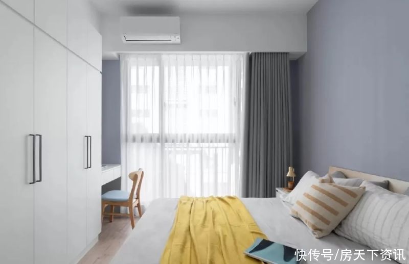 户型图|朋友买的107平米二居室,一共才花9万,这简约风格太美了