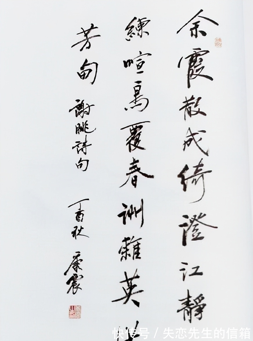 字距!康震书法个性强烈,既有“宋四家”沉着沉静,又有“启功体”神韵