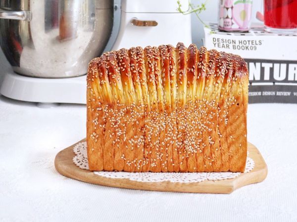 黄油|芝麻豆沙吐司