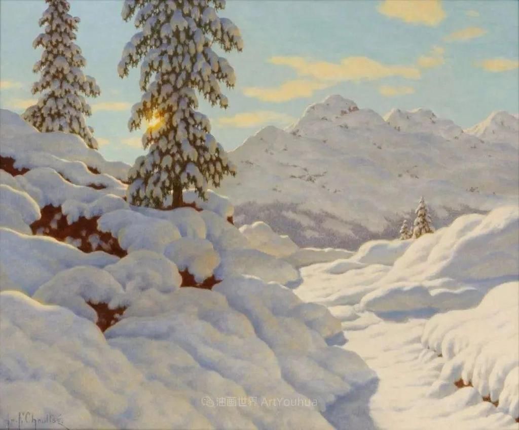艺术家@这位俄罗斯画家,不愧为光与雪的大师!