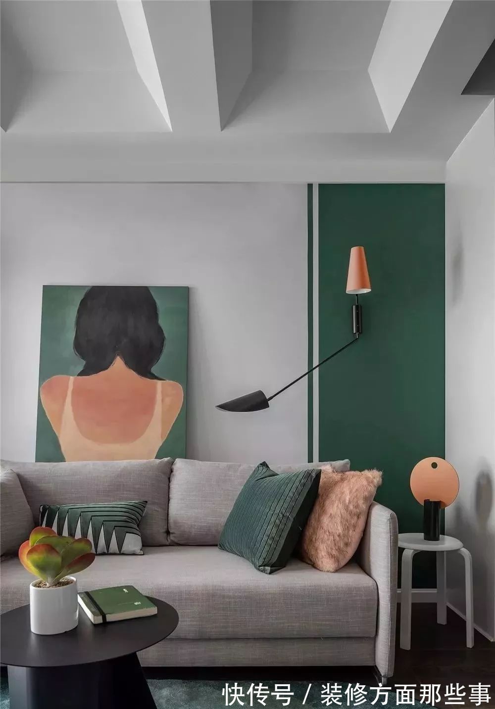 装修|44㎡长条形复古风小户型装修,时尚大气,很多人见了都羡慕!