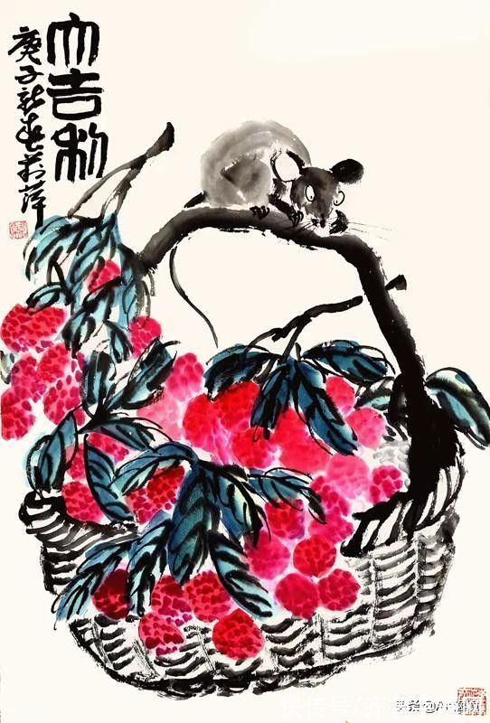 郭味蕖@画家韩丽萍花鸟画作品（组图）