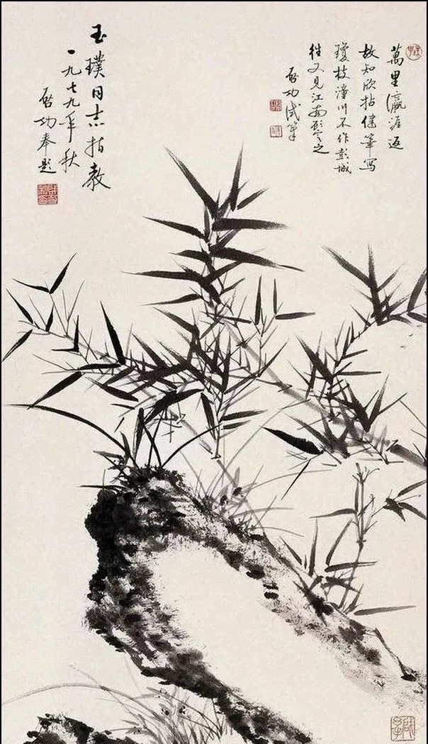 画竹@启功画竹大全,清秀至极!