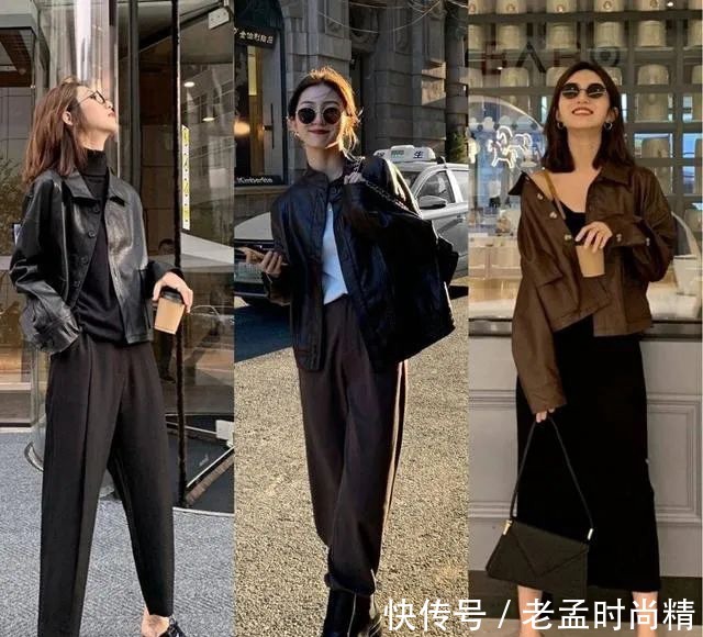 毛衣|秋天的灵魂装:小姐姐用卫衣和皮夹克,诠释什么是时尚的潮流风!