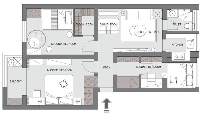 88平米的古典风装修,这套三居室简直就是让人宁静的心灵港湾