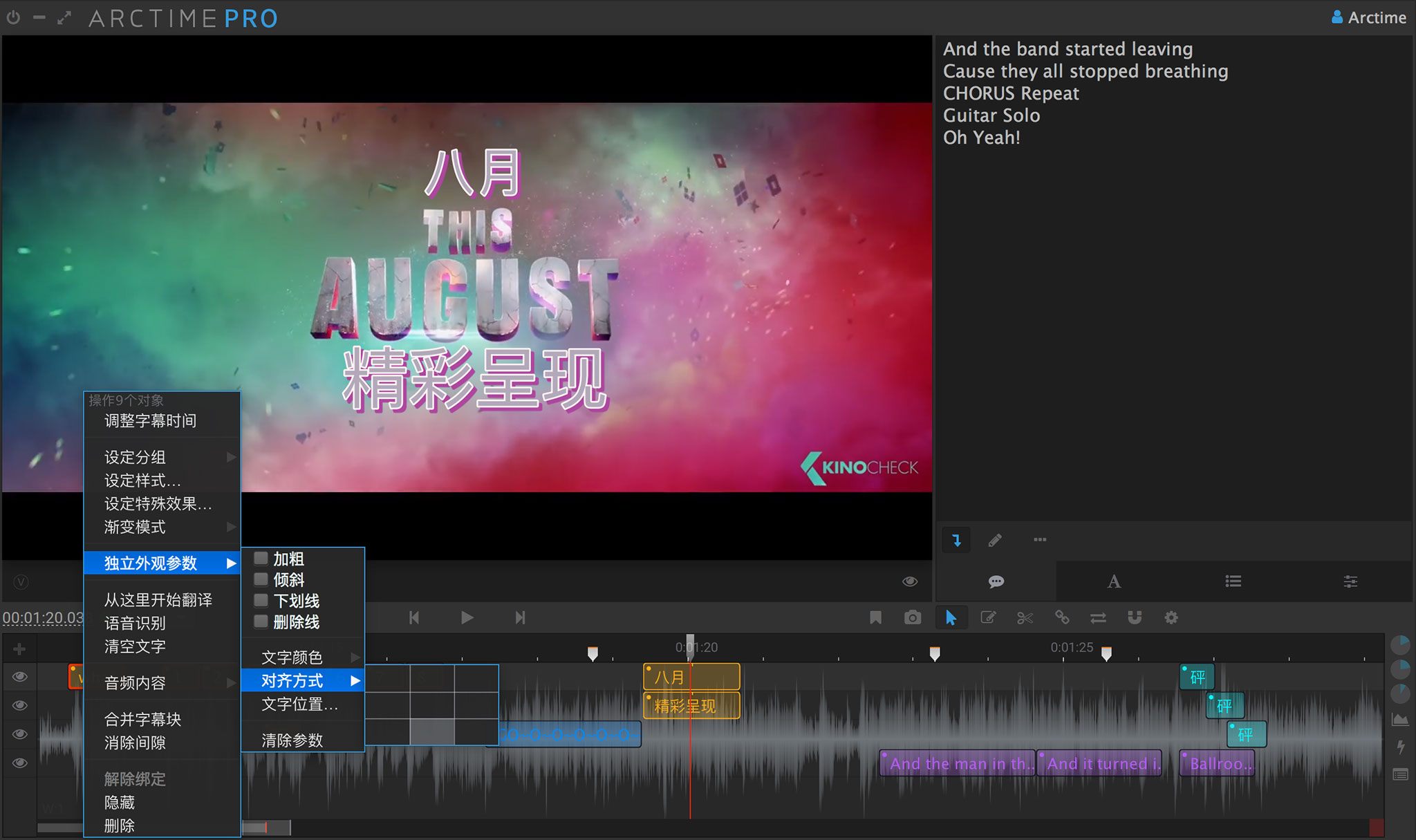 ArcTime Pro v3.1 可视化视频字幕编辑-下载否
