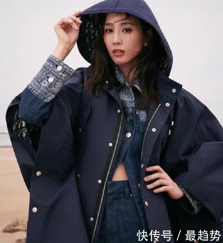 简直|张钧甯身材简直了，一身牛仔装帅到爆炸