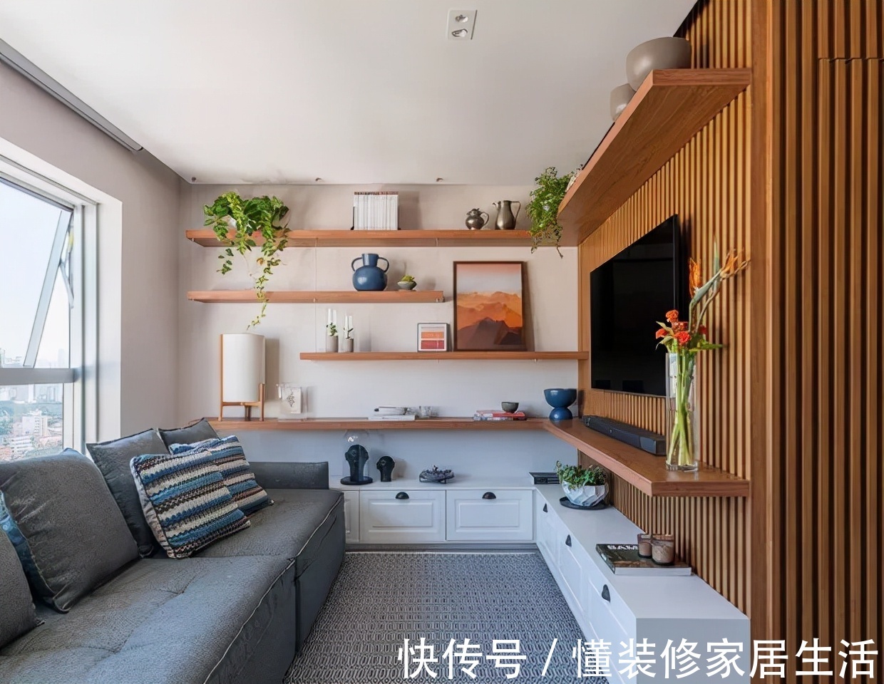 装修|房子买得好,装修没烦恼,80㎡不大,简约装修越看越舒适,减压