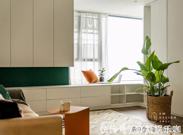 浴室柜|客厅没有茶几,空间却瞬间高级?看看她74㎡的家是怎么做的