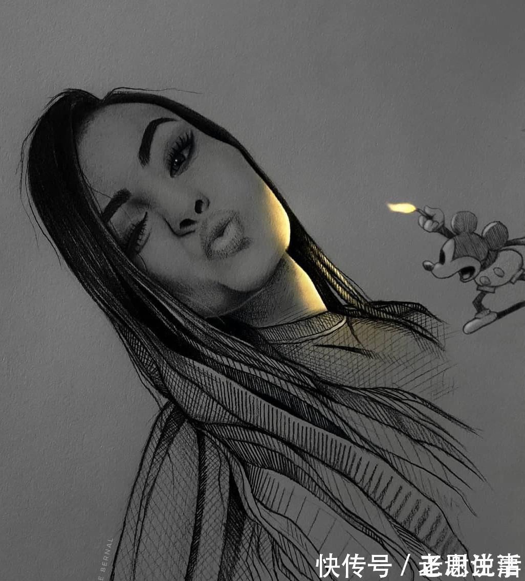 笔刷@素描会发光想要画出这种效果,其实只需几分钟