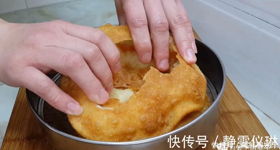大泡|以后面粉就这么做，不烫面不烙饼，个个空心鼓大泡，看着都流口水
