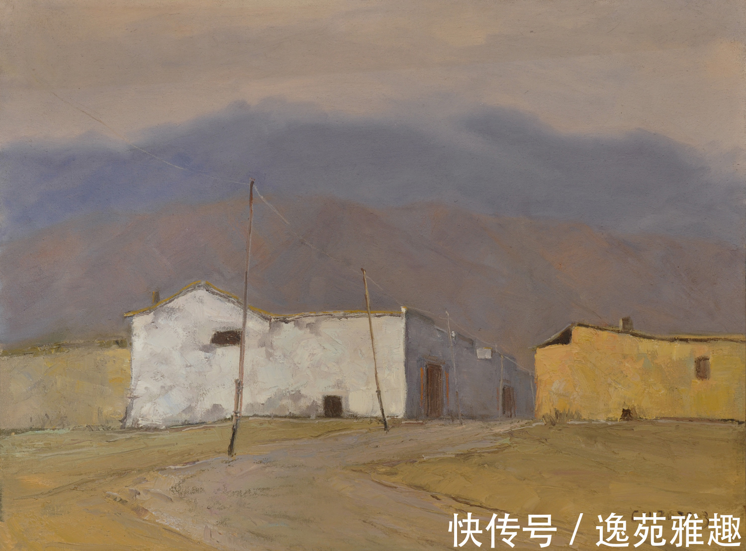 x60$「作品欣赏」心中有旷野,所画皆美景,油画艺术家殷国海作品欣赏