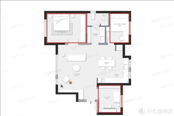 简欧|126㎡阳光房，34w装出100w效果，只花一半预算住别墅！