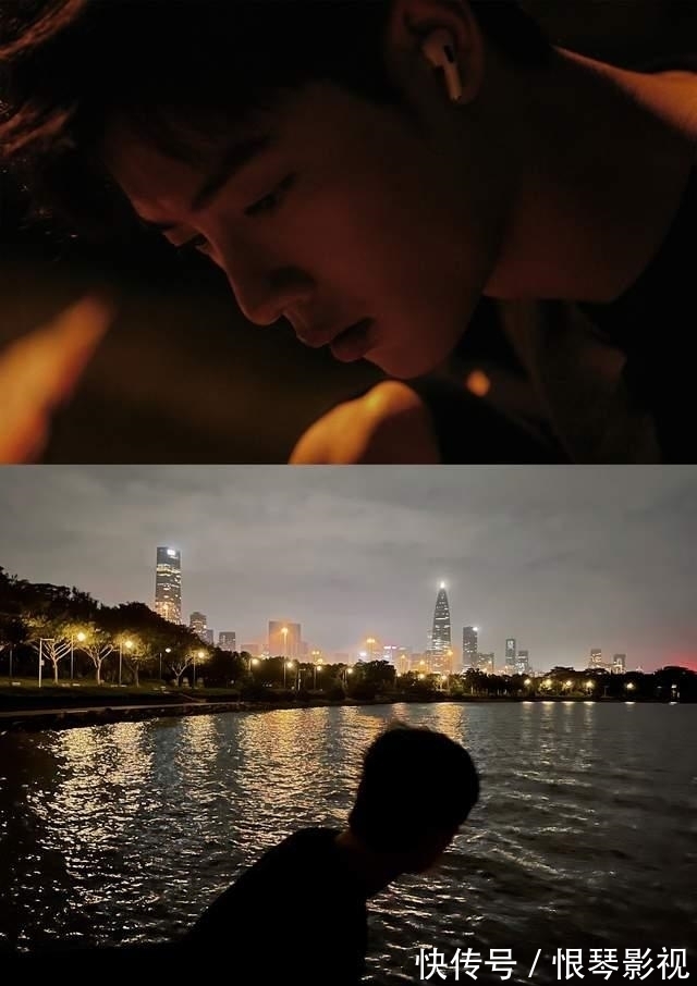 肖戰晚上放風箏,工作室發9宮格帥照,網友:期待一個vlog!