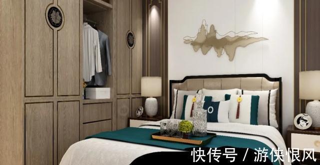 床头柜|70平新中式二居室,客厅有古典美又加以创新