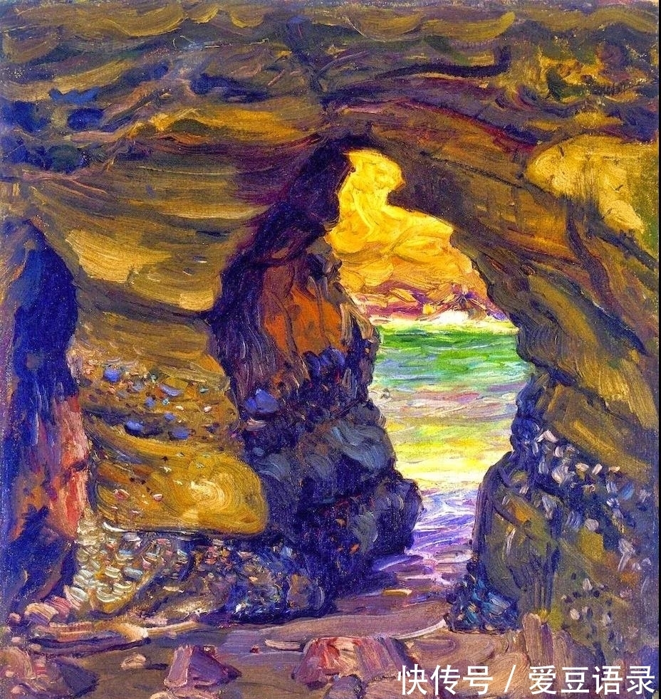 拉古纳海滩&他是印象派色彩大师,他的油画以大胆的色彩,灵活的笔触而闻名