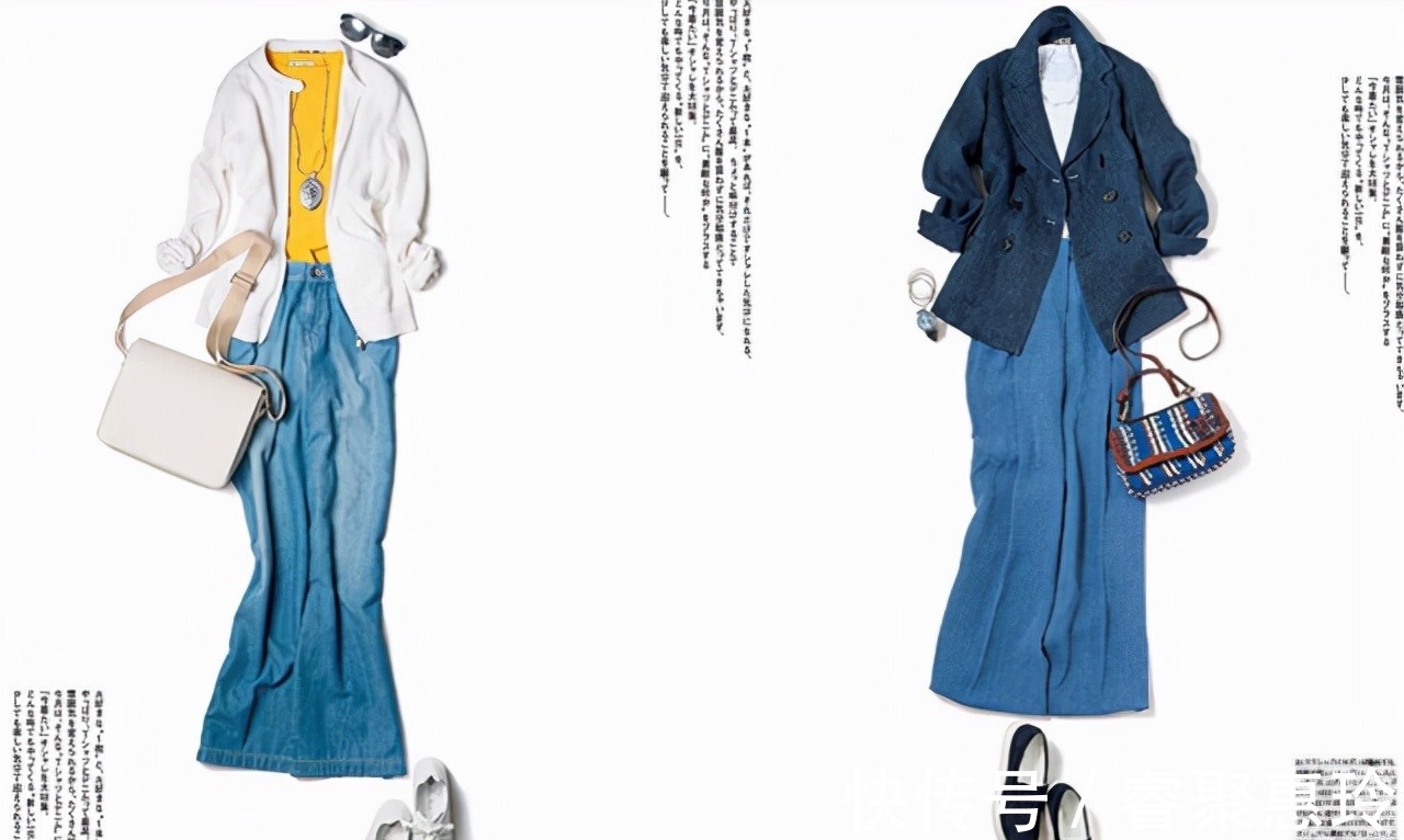 薄麻裤|初秋不要老穿薄麻裤，一条阔腿牛仔裤，让你避免寒酸且有型