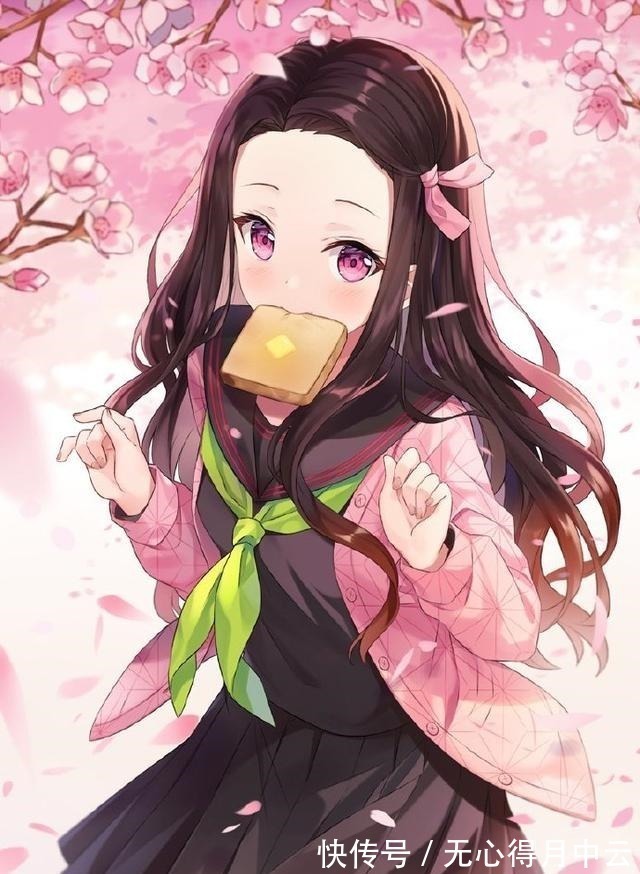 学生服|鬼灭之刃这位画师大佬笔下的祢豆子太棒了,学生服可爱到犯规啊