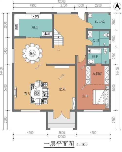 宽12长15米建房图图片