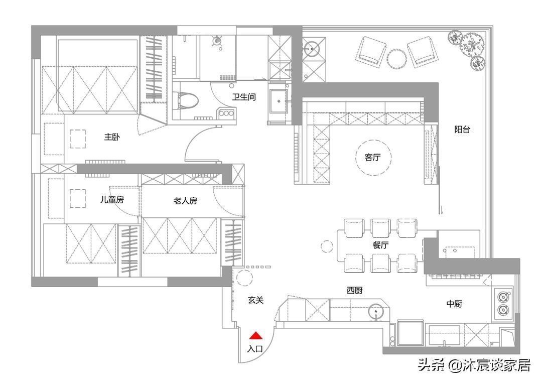 小户型|她家的客厅不一样，用卡座取代沙发，好看又实用，真是小户型救星