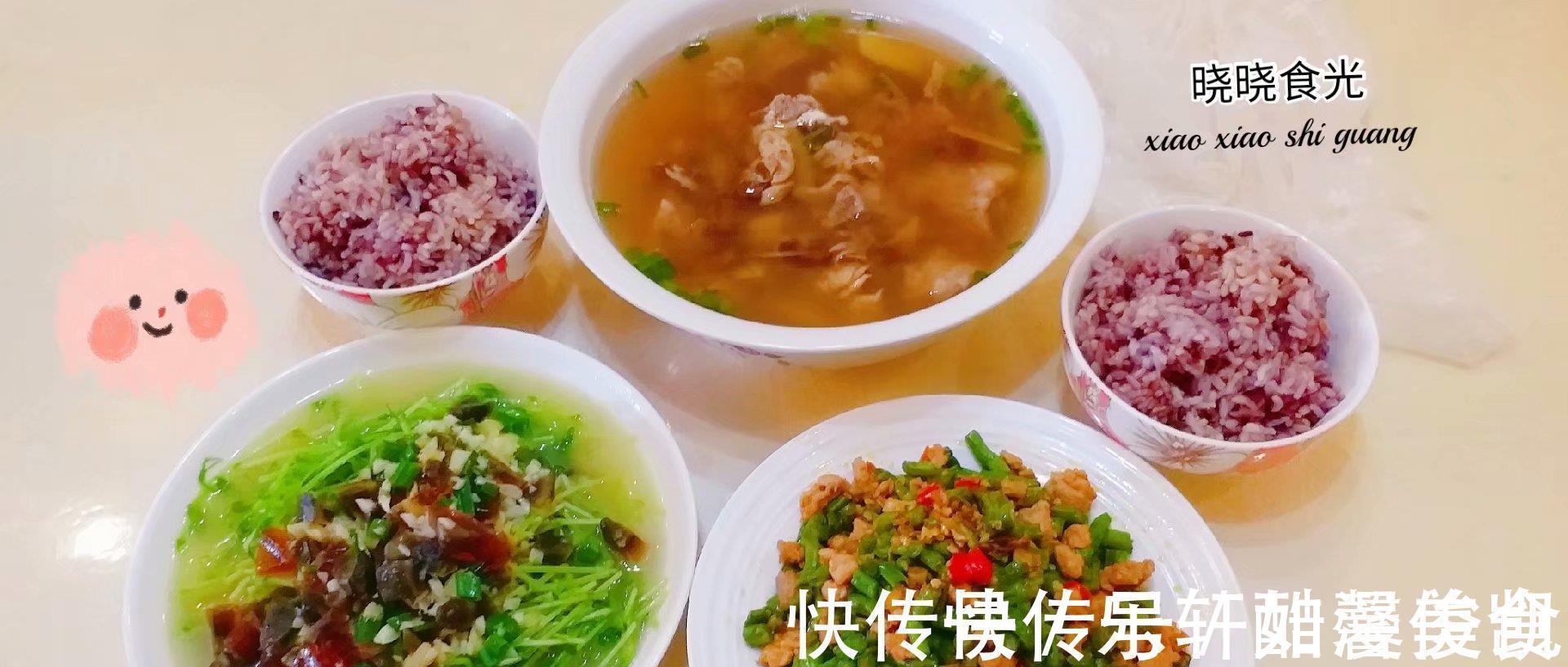 小米椒|母女俩的星期六晚餐,2菜1汤,简单不浪费,低脂营养还不怕长胖