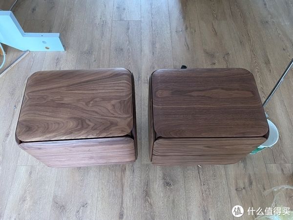 装修|实木盲盒:黑胡桃床和床头柜