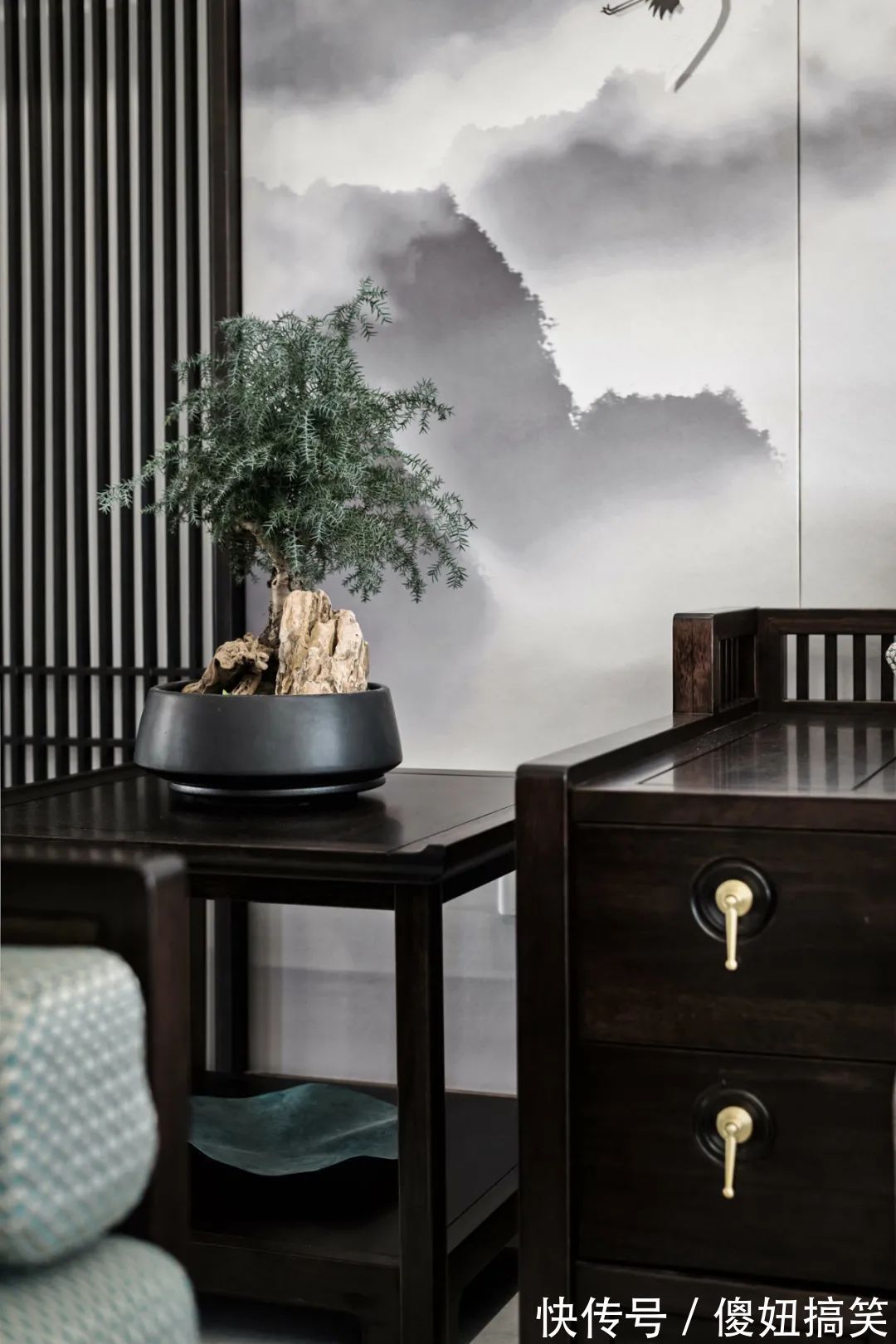 实木|180㎡现代中式，没有老土气的设计，禅意儒雅好高级