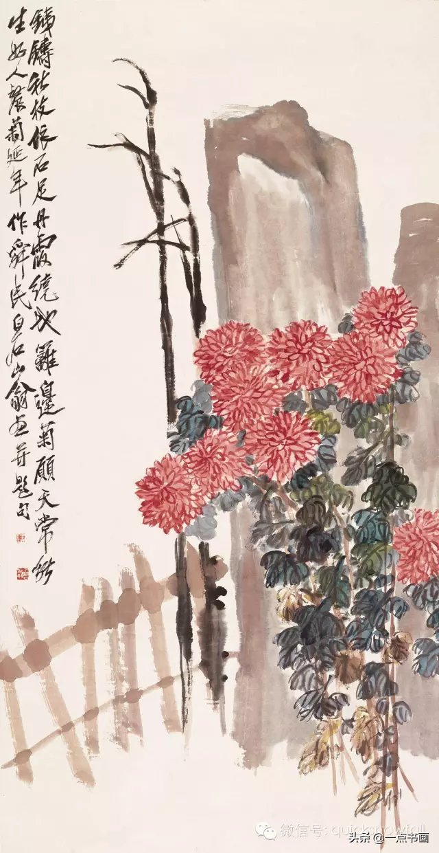 淳古|国画菊花画法的构图与立意