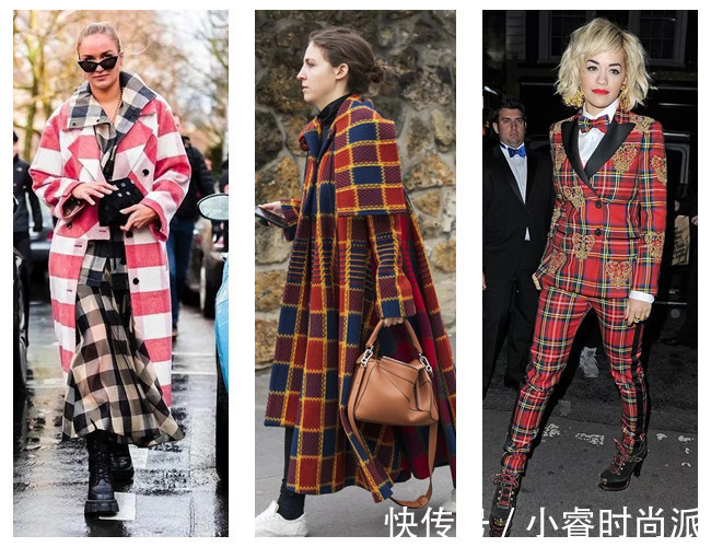 格纹 早春格纹大衣这样穿,不踩雷还很时尚