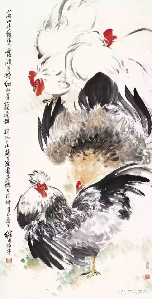 一代宗师|上阵父子兵，这爷俩画鸡能排第一！