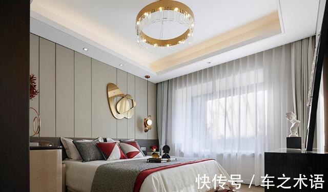 背景墙|150㎡轻奢风，轻奢于色，高雅于调，素雅精致的艺术内核！