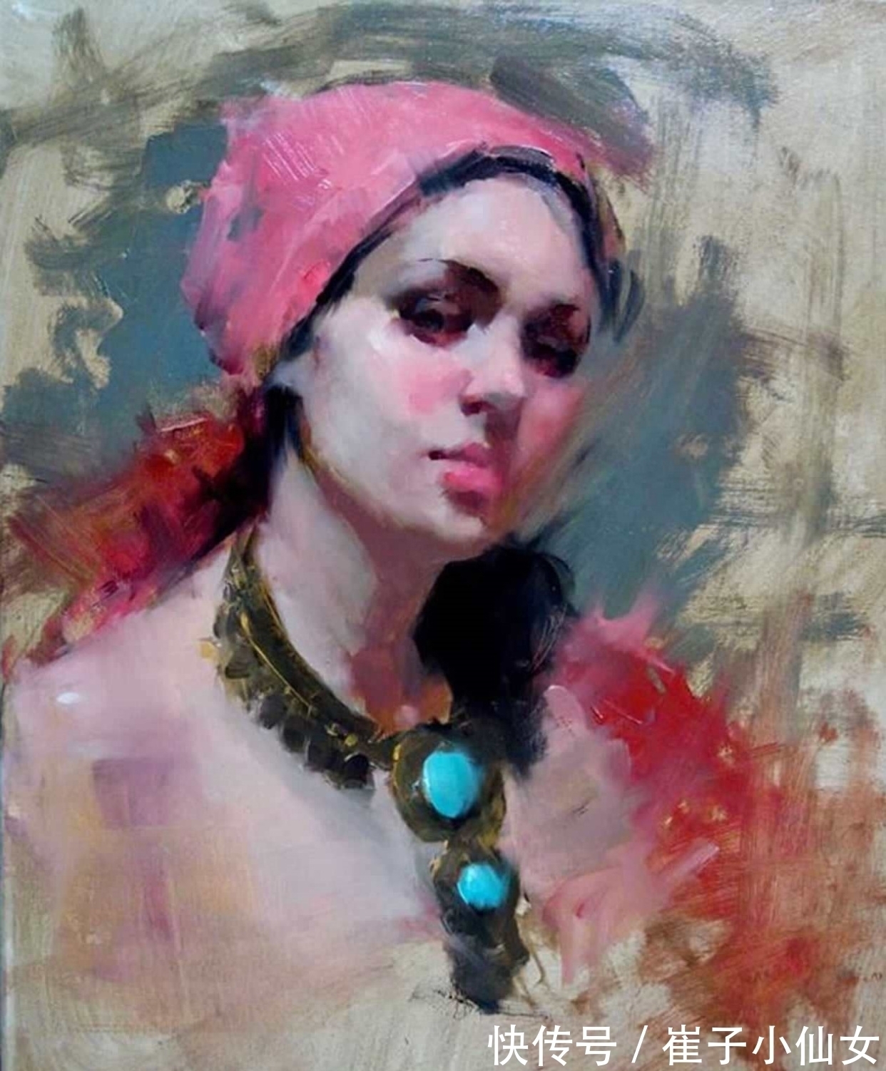 库里@用画笔展现东方魔力的女艺术家——库里和她的女性题材画作