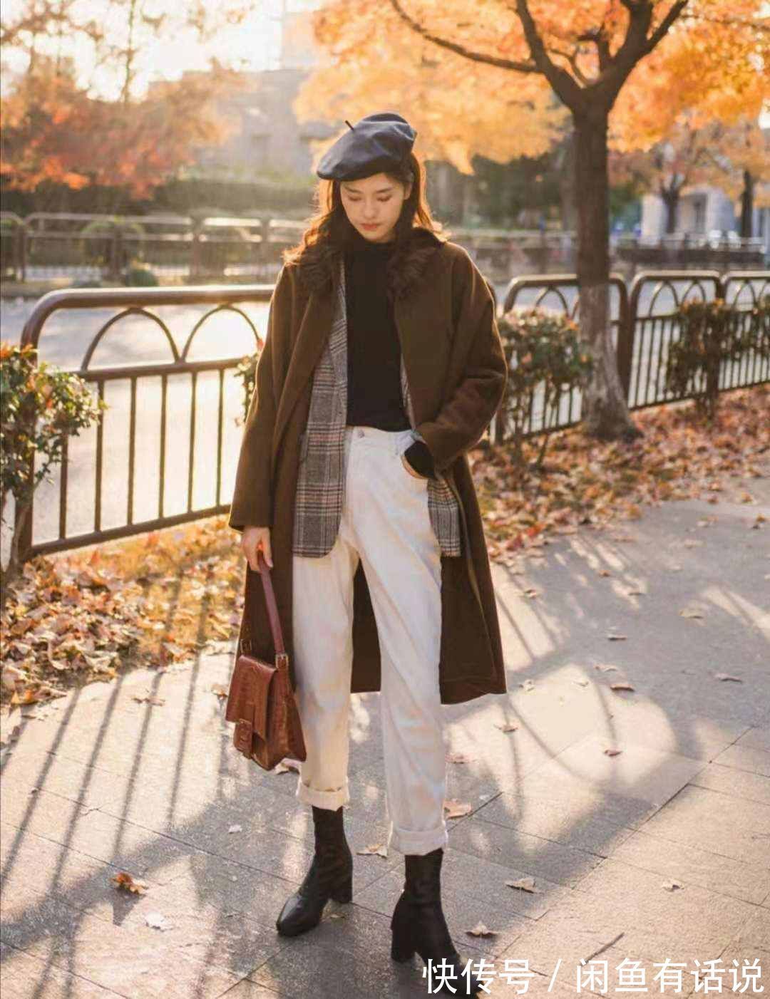 裤装 女人再懒,也别拿打底裤配大衣了,试试这3条“裤子”,很高级