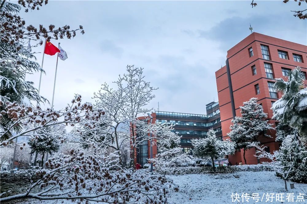 西安翻译学院：银装素裹雪景美如画