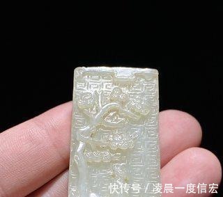 籽料!清中期 和田玉籽料 白玉 松下高士 玉勒子