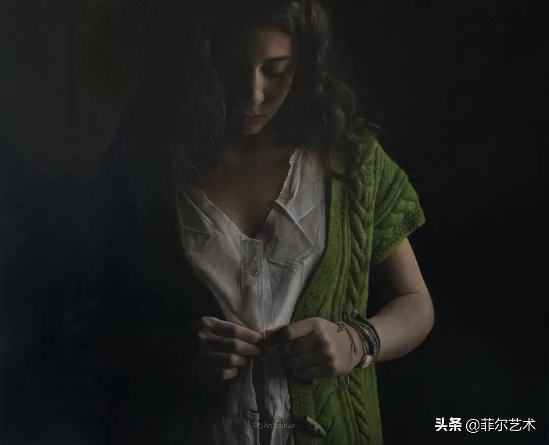 安妮·罗达!法国画家安妮·罗达超高清、超写实人物油画作品欣赏